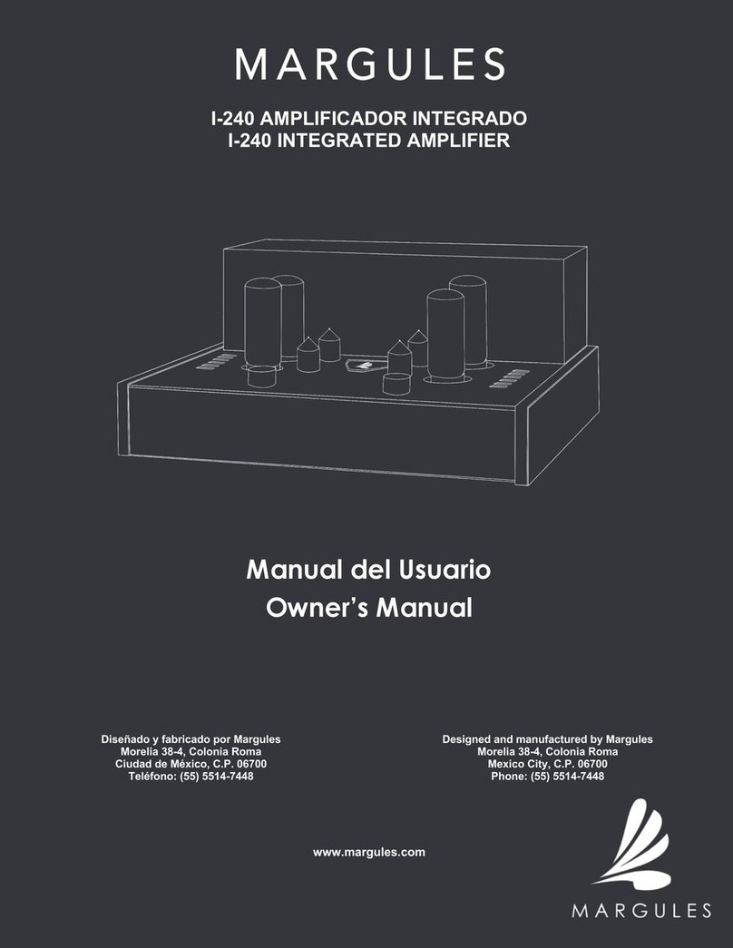Margules I-240 owner's manual