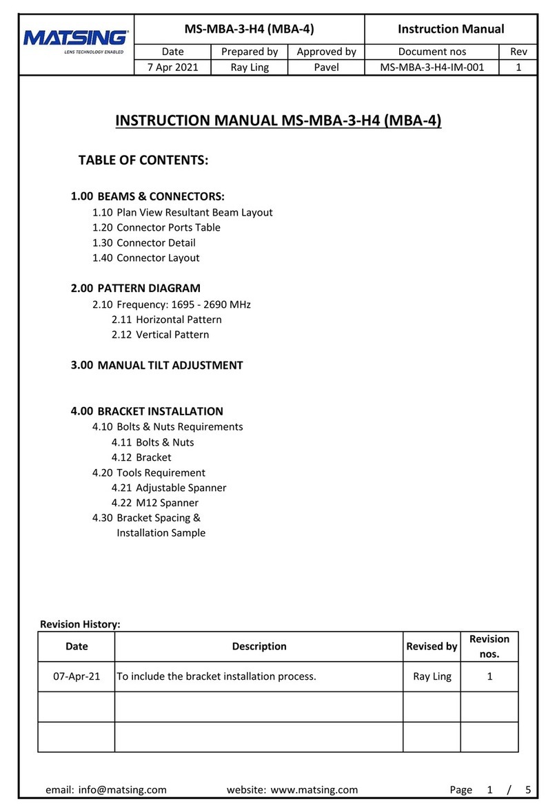 Matsing MS-MBA-3-H4 User manual