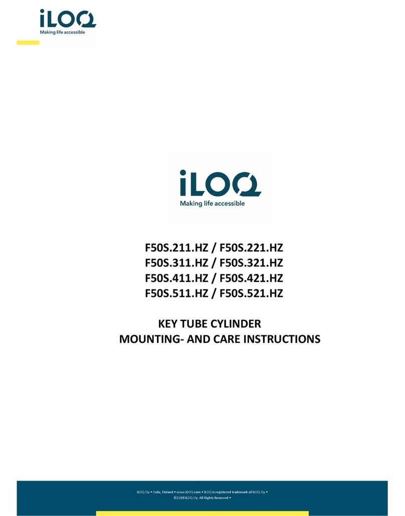 iLoq F50S.211.HZ Installation guide