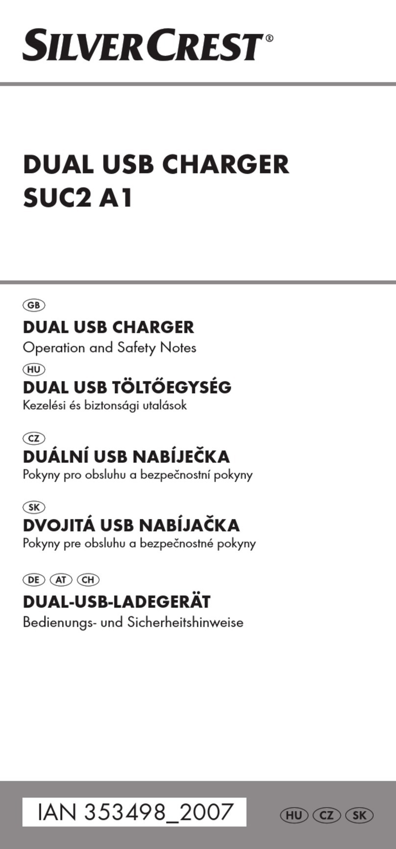 Silvercrest SUC2 A1 User manual