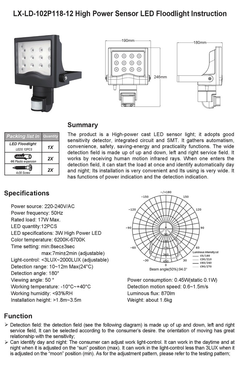 Lexing LX-LD-102P118-12 instructions