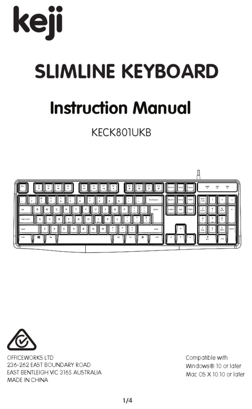 Keji KECK801UKB instruction manual