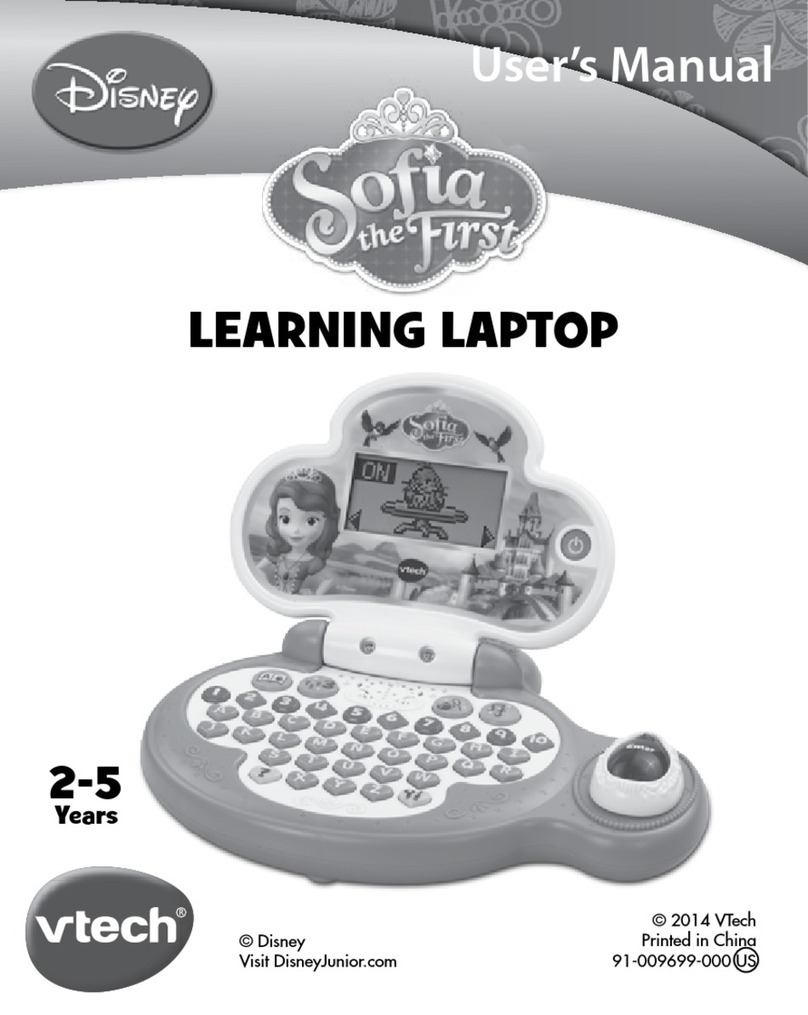 V-tech Disney Sofa the First Learning Laptop User manual V-tech Disney Sofa the First Learning Laptop User manual