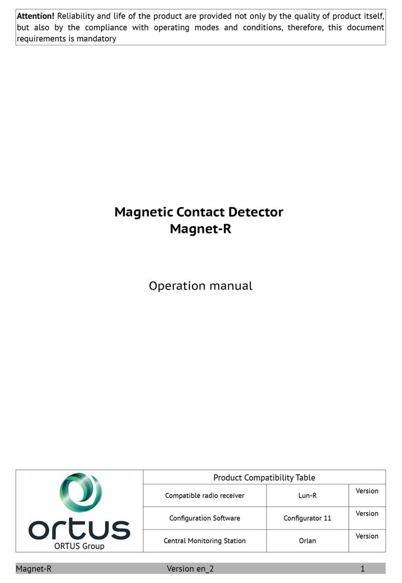 Ortus Magnet-R Operation manual
