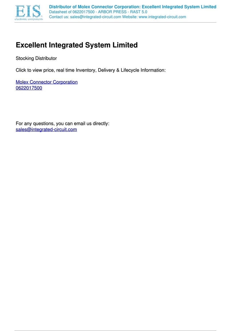 molex RAST 5.0 Arbor Press Terminator Operation manual
