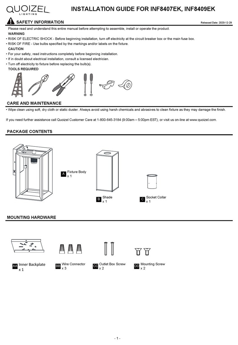 Quoizel INF8407EK User manual