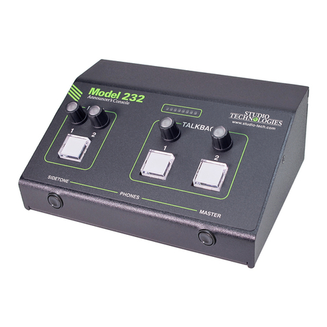 Studio Technologies 232 User manual