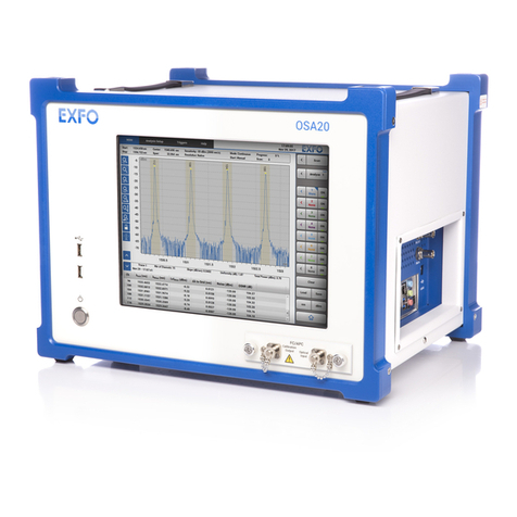 EXFO OSA20 User manual
