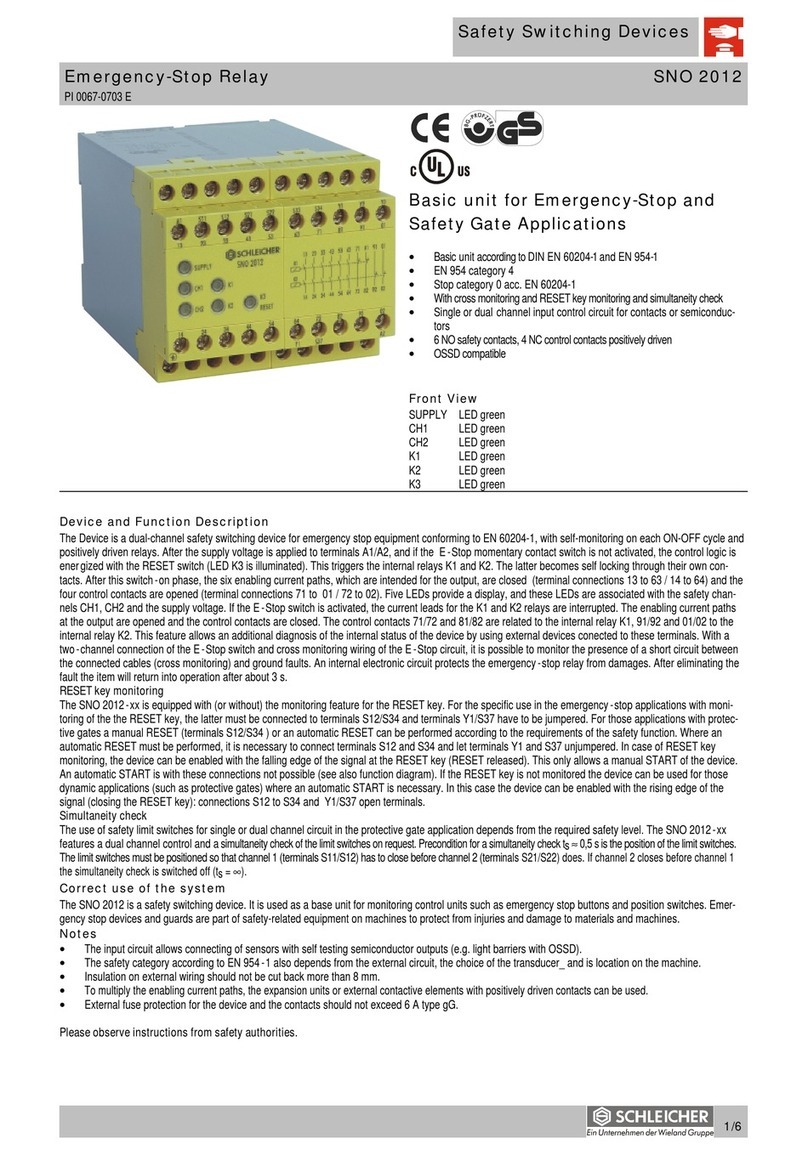 Schleicher SNO 2012 User manual