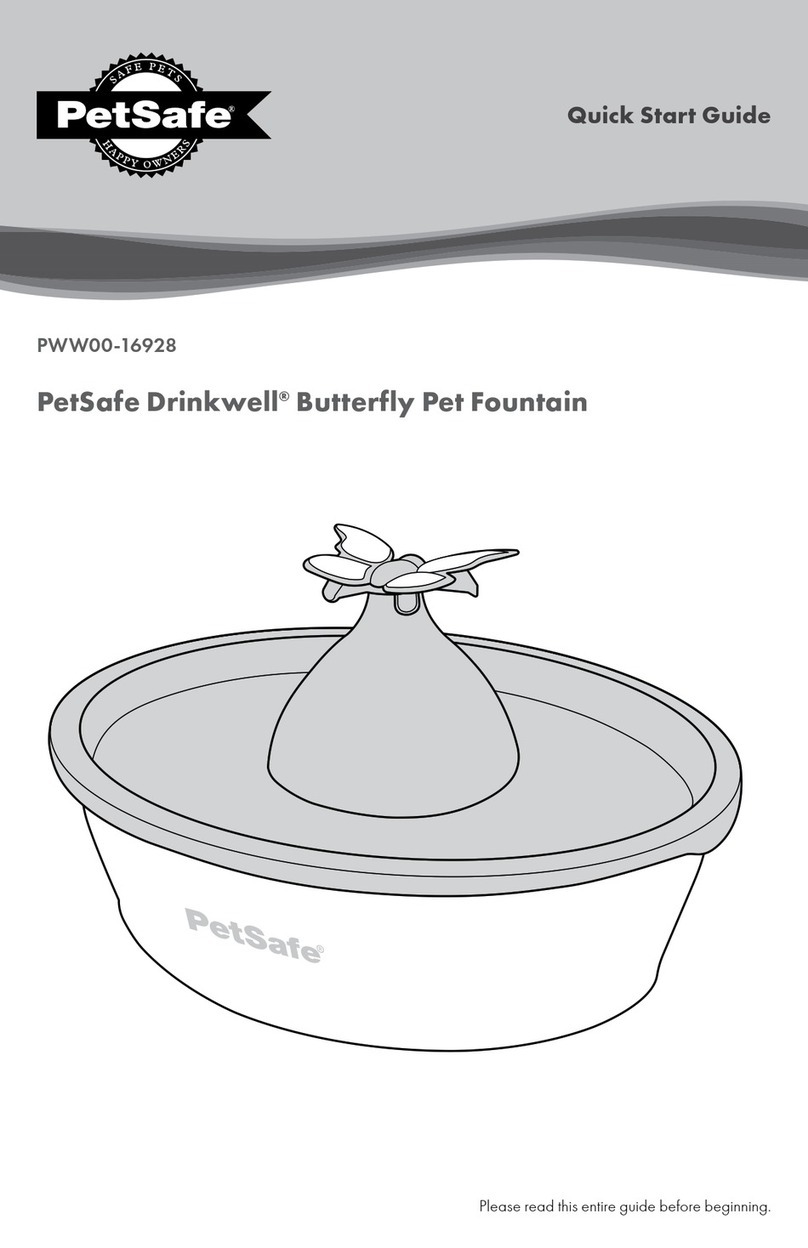 Petsafe Drinkwell Butterfly quick start guide