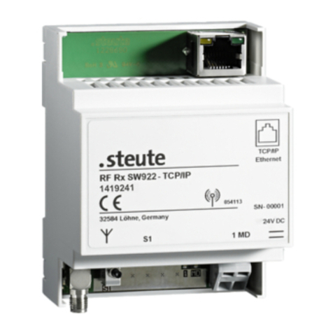 steute RF Rx EN868 TCP/IP Programming manual