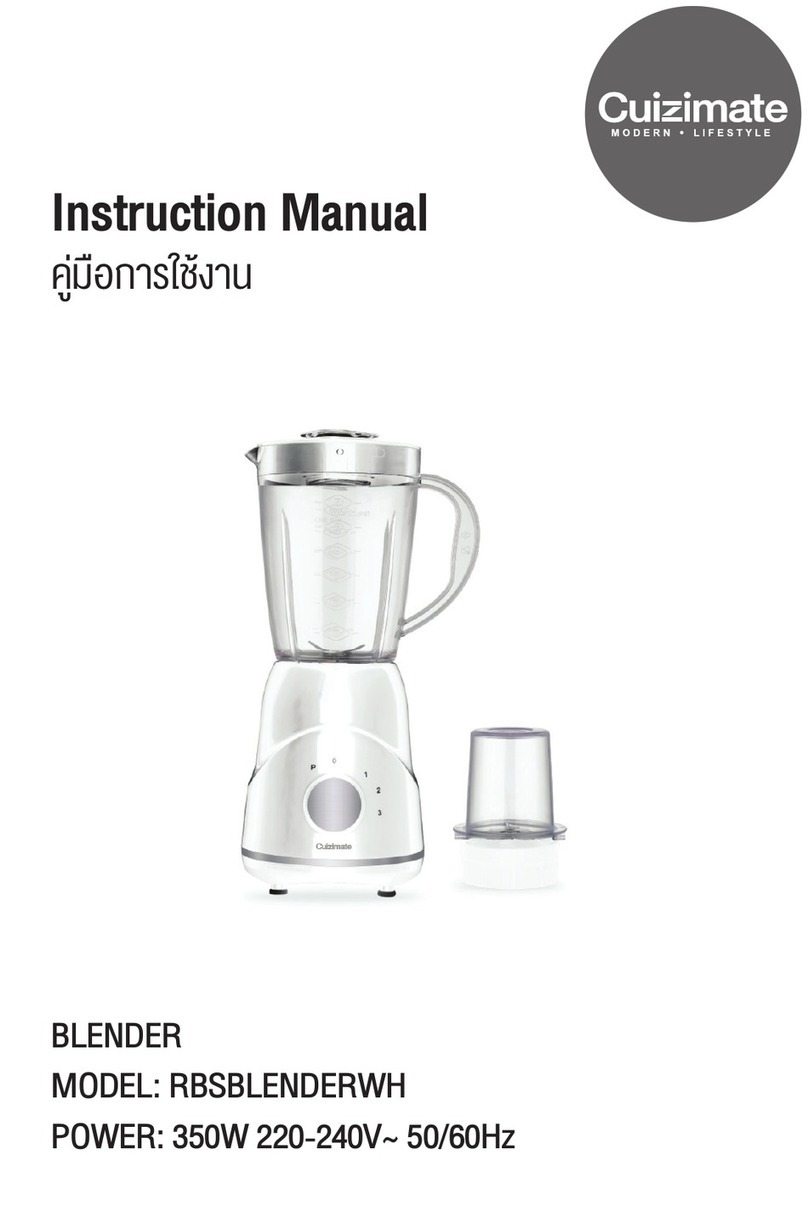 Cuizimate RBSBLENDERWH instruction manual