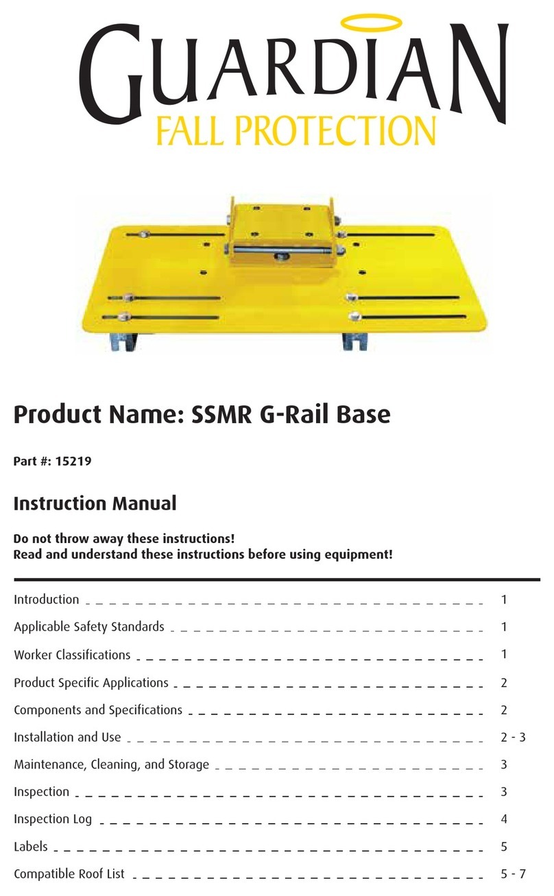 Guardian Fall Protection SSMR G-Rail Base instruction manual