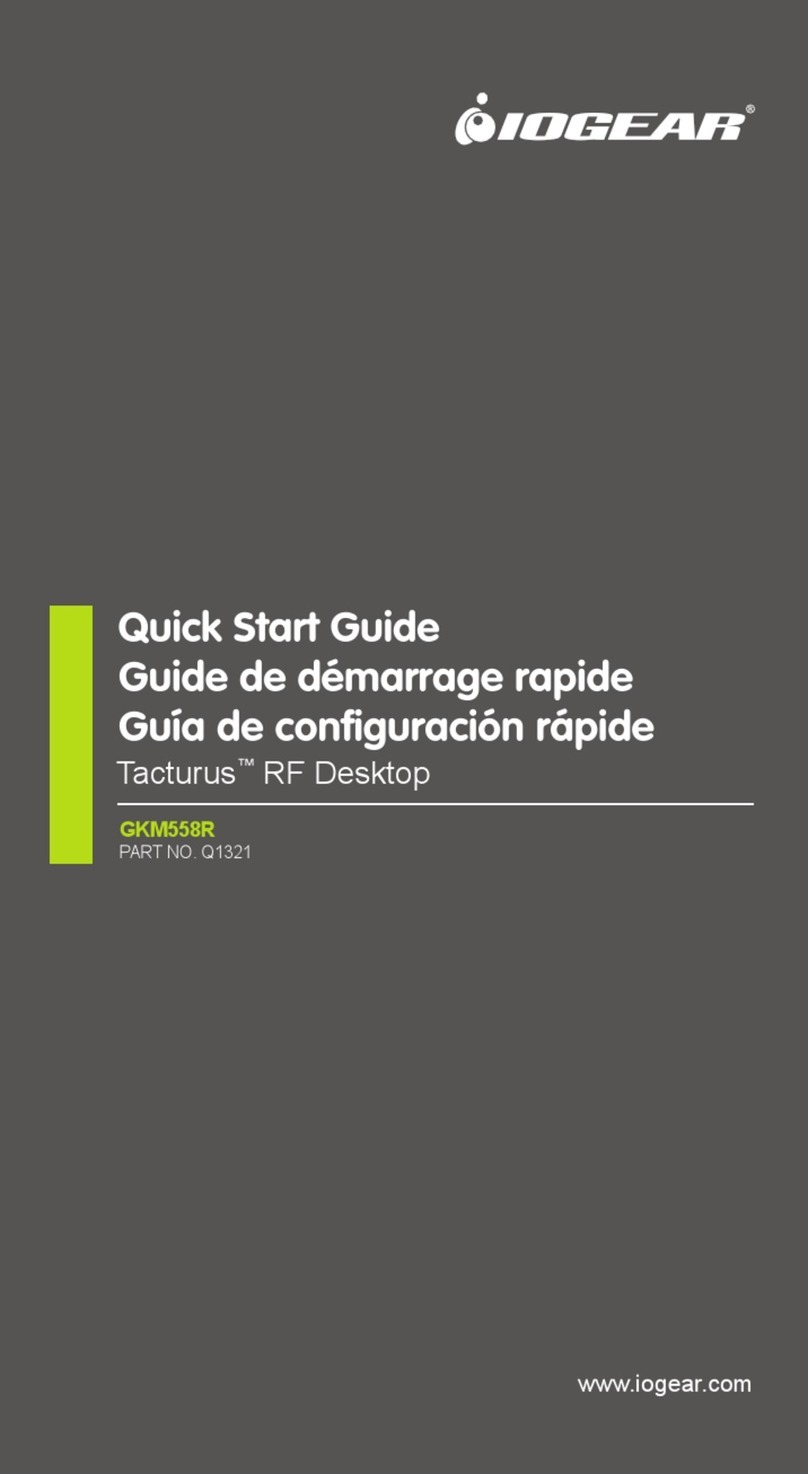 IOGear Tacturus RF Desktop User manual