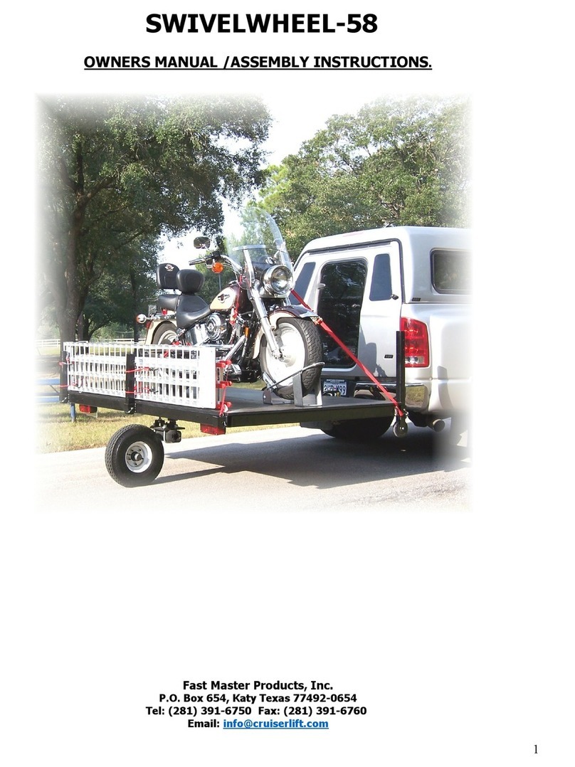 Fast Master Products SWIVELWHEEL-58 owner's manual