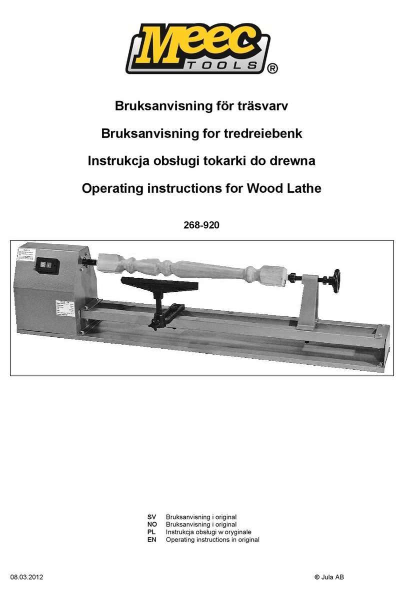 Meec tools 268-920 Operating	 instruction