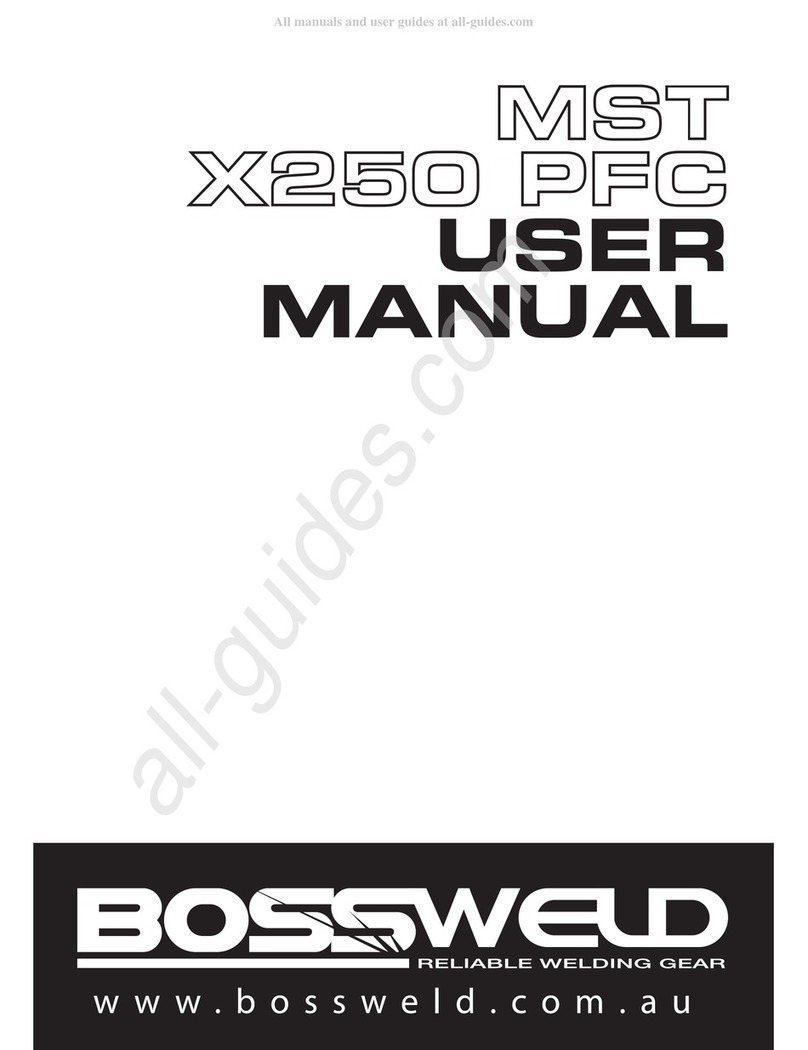 BossWeld MST X250 PFC user manual