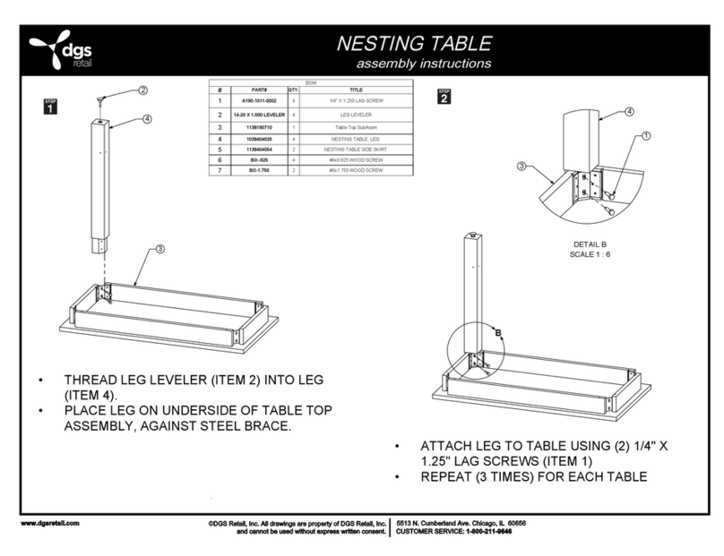 DGS Retail NESTING Assembly instructions