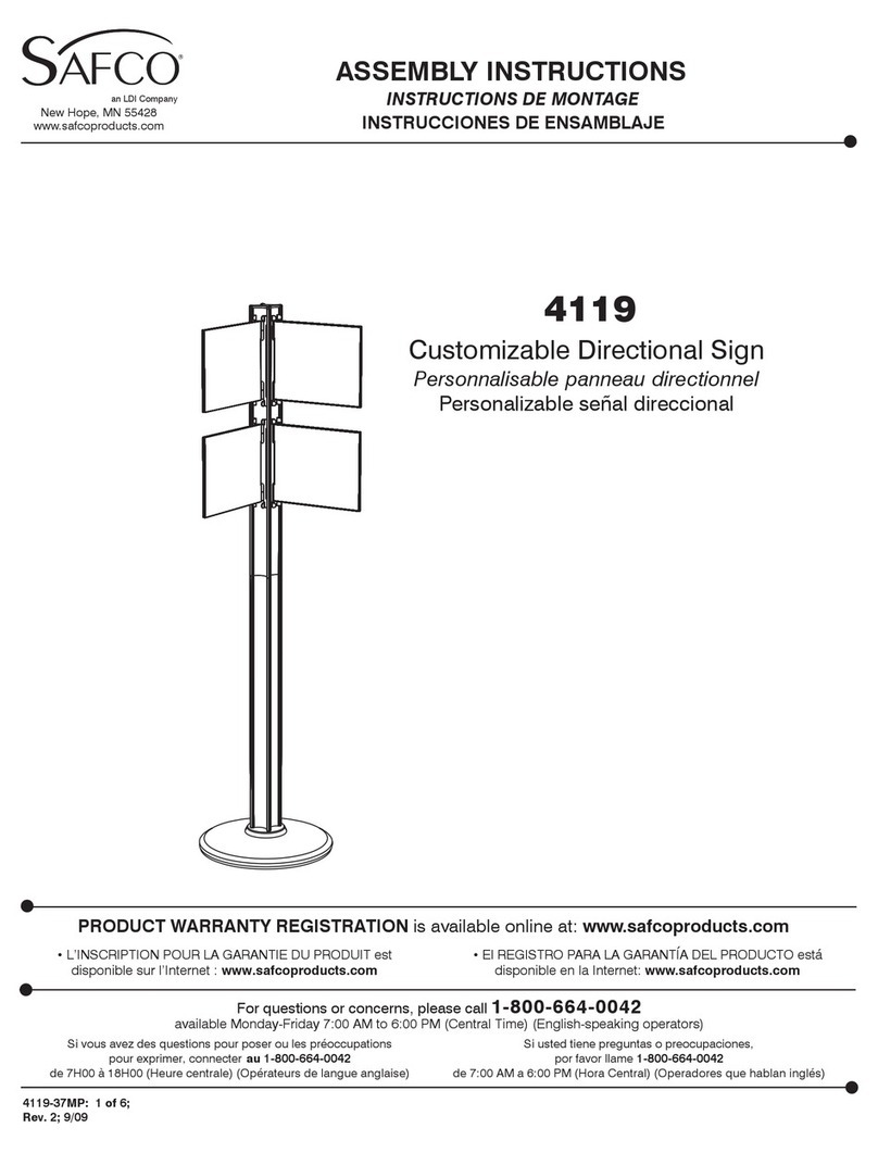 Safco 4119 User manual
