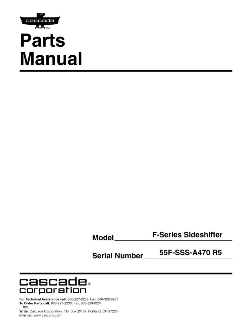Cascade F Series parts manual
