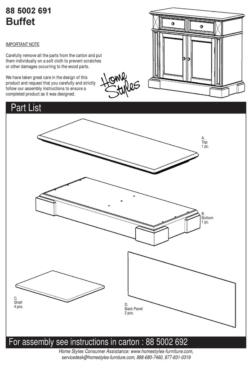 Home Styles 88 5002 691 User manual