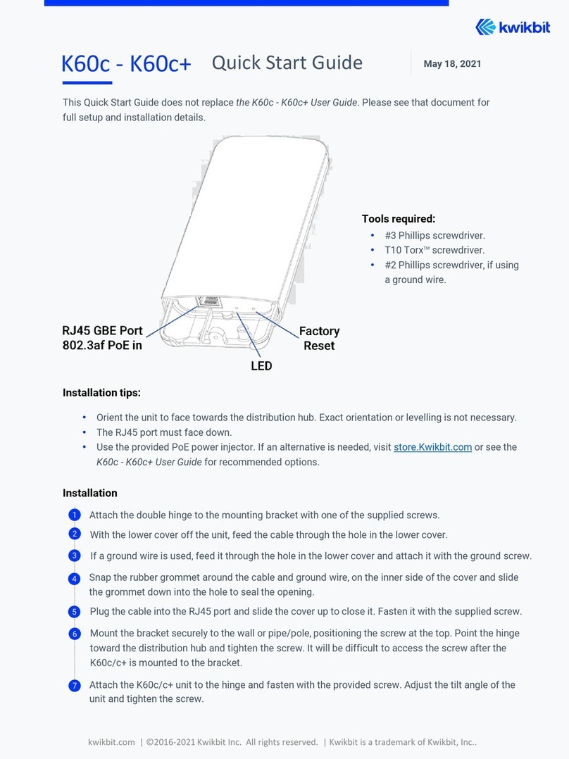 Kwikbit K60c User manual