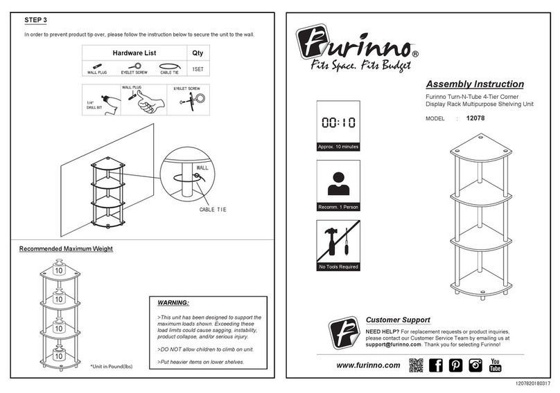 Furinno 12078 Assembly instruction Furinno 12078 Assembly instruction