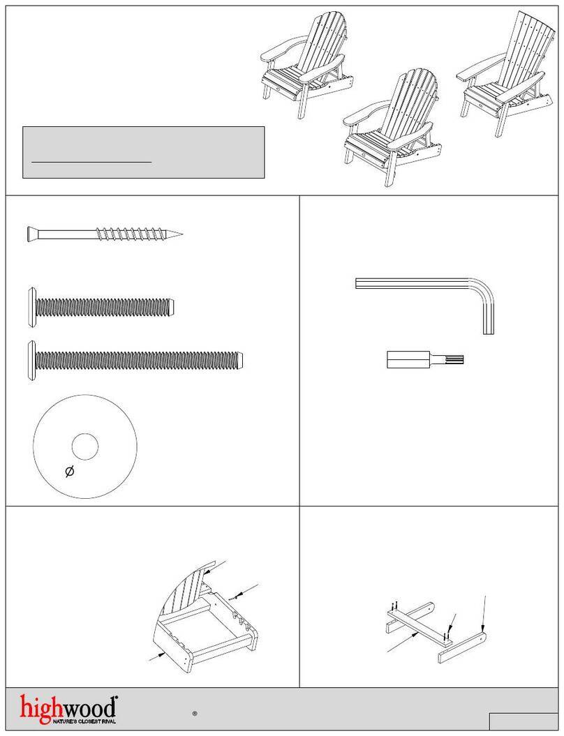 highwood Adirondack AD-CHL1 Assembly guide