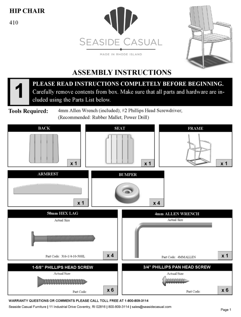 Seaside Casual HIP 410 User manual