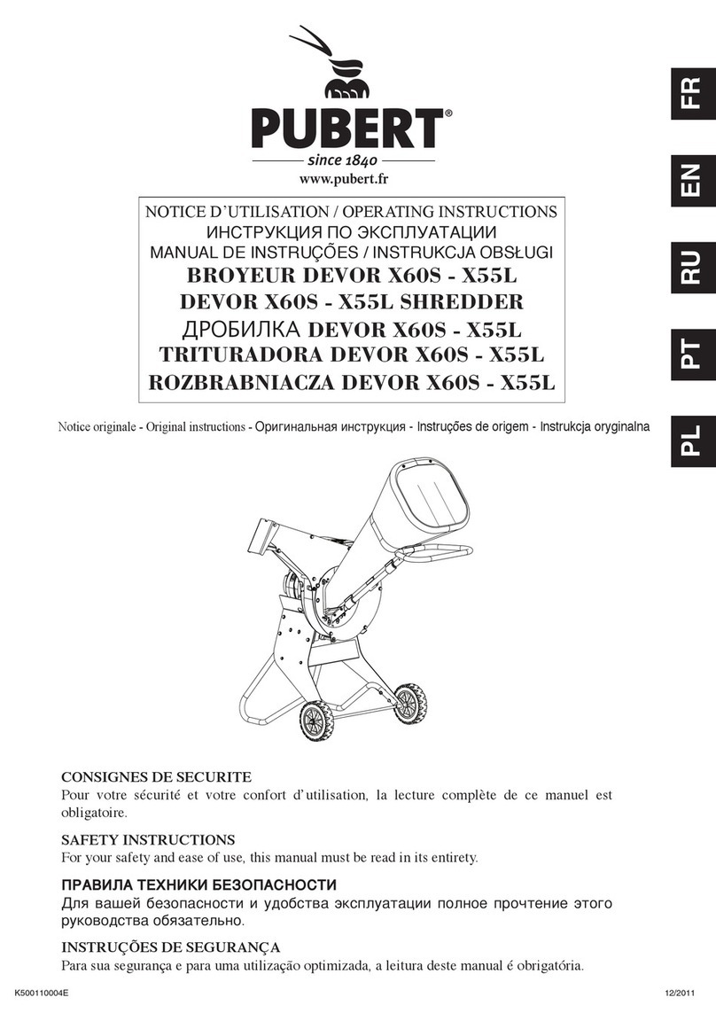 Pubert DEVOR X60S-X55L operating instructions