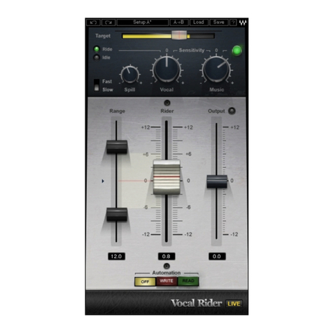 Waves VOCAL RIDER User manual Waves VOCAL RIDER User manual
