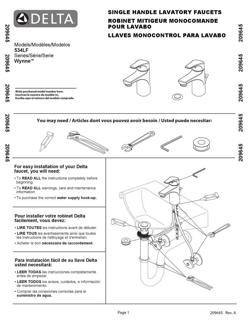 Delta Wynne 534LF User manual
