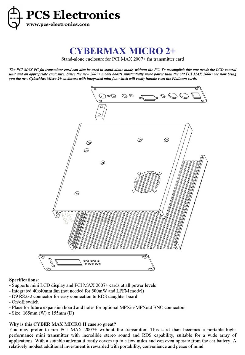 PCS Electronics CyberMax Micro 2 User manual