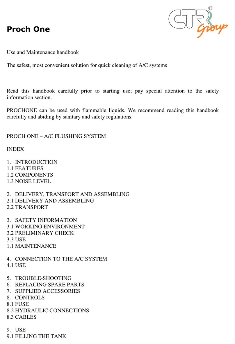 CTR Group Proch One Use and maintenance handbook