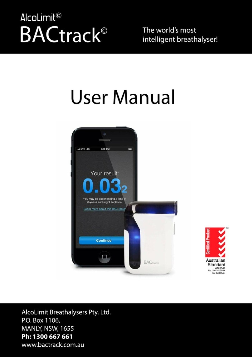 AlcoLimit BACtrack user manual