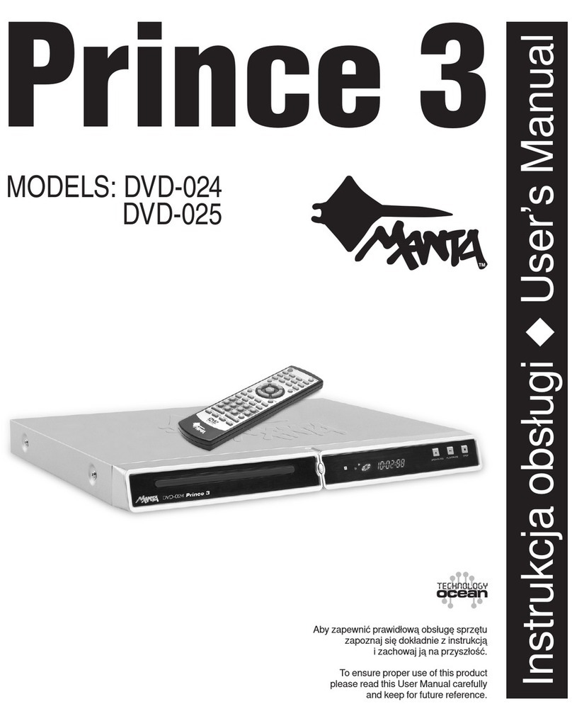 Manta Prince 3 User manual