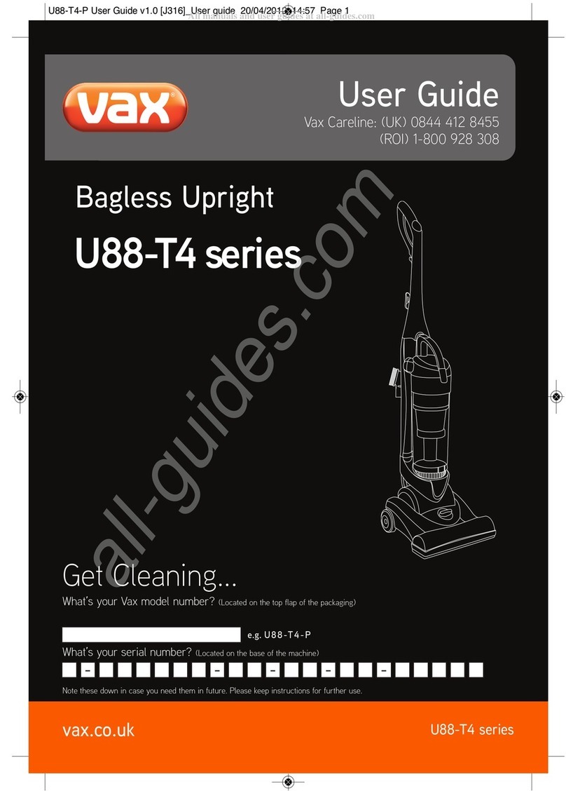 Vax U88-T4 series User manual