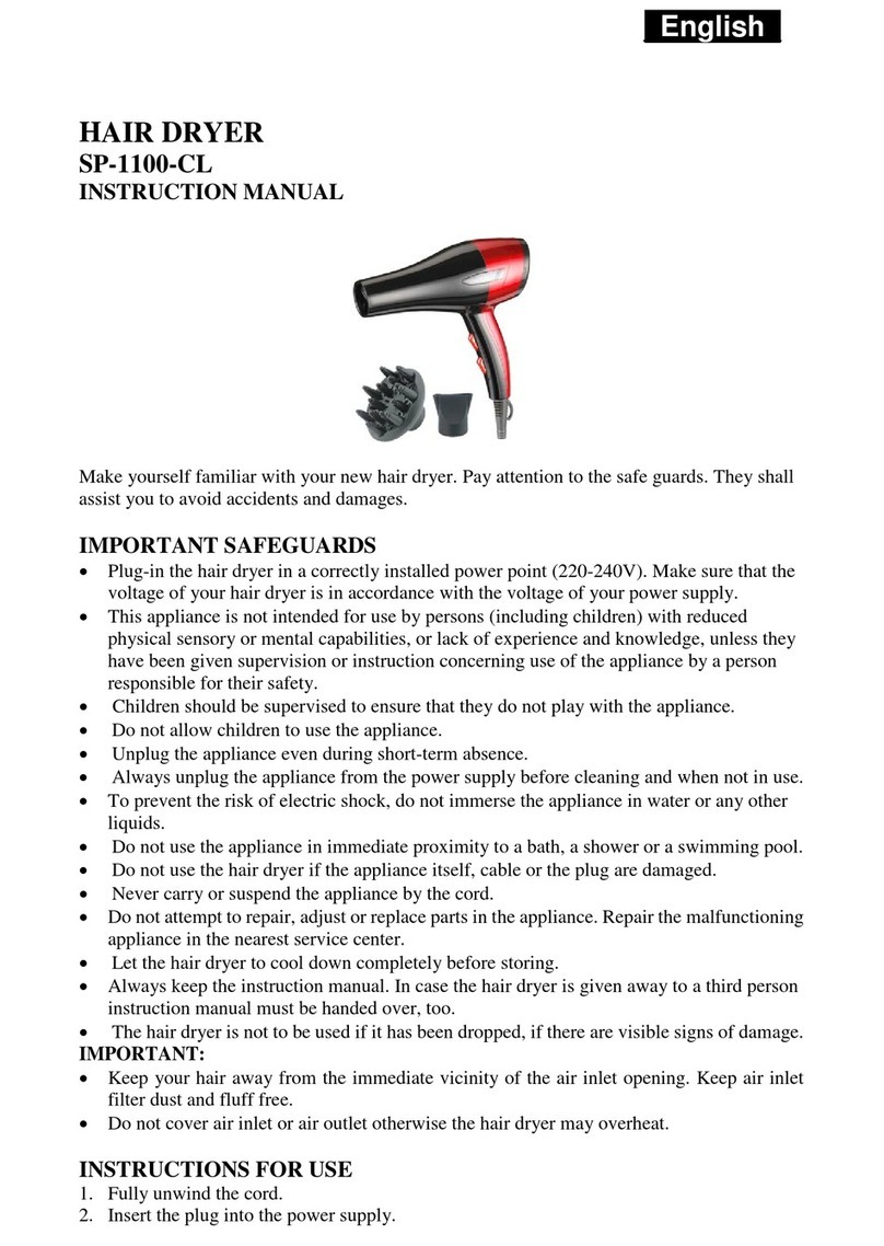 SAPIRHOME SP-1100-CL User manual