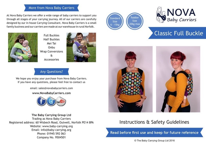 Nova Classic Full Buckle Instructions and Safety Guidelines