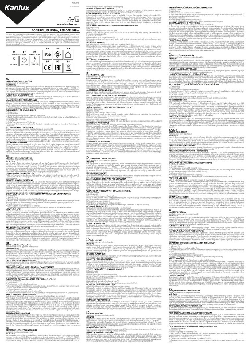 Kanlux Controller RGBW User manual