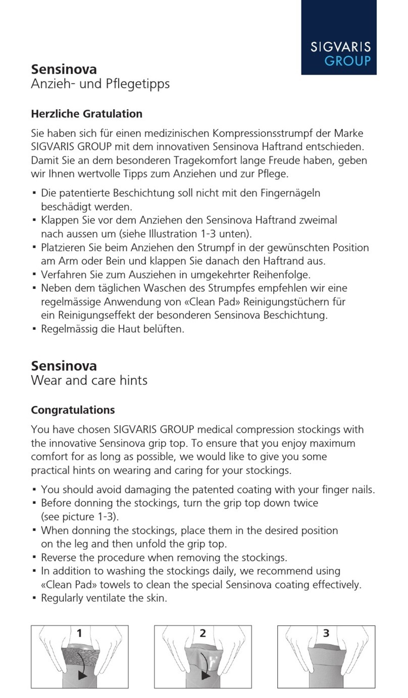 SIGVARIS Sensinova User manual SIGVARIS Sensinova User manual