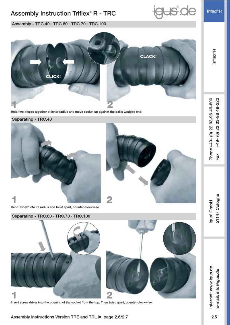 igus Triflex R - TRC Assembly instruction