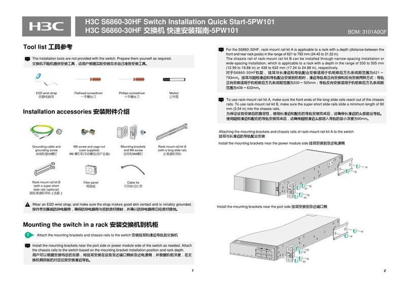H3C S6860-30HF Installation, quick start