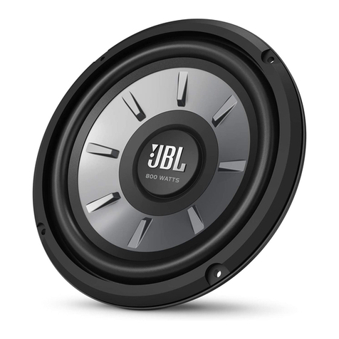Harman JBL STAGE 810 User manual