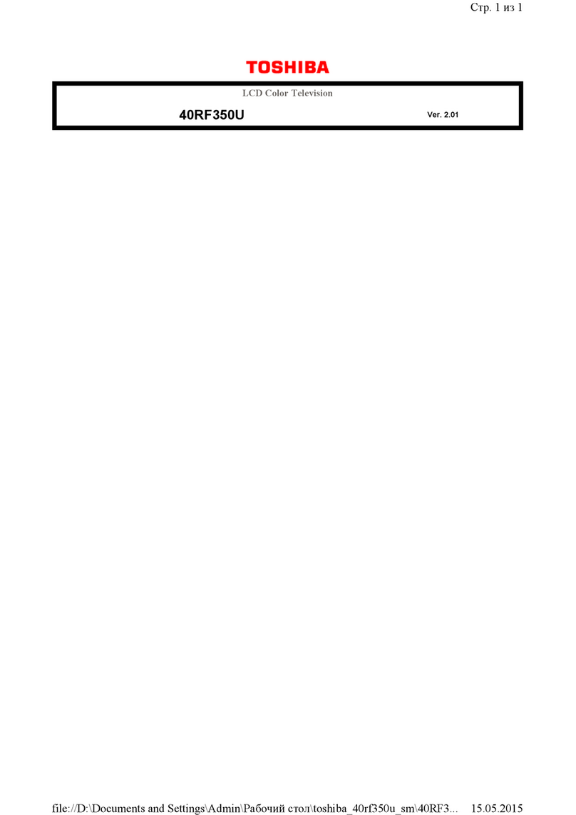 Toshiba Regza 40RF350U Guide