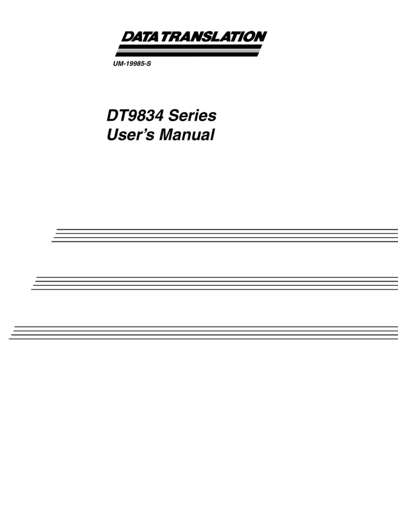 Data Translation DT9834 Series user manual