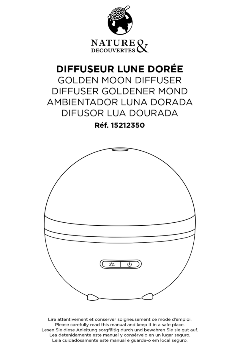 NATURE & DECOUVERTES GOLDEN MOON DIFFUSER manual NATURE & DECOUVERTES GOLDEN MOON DIFFUSER manual