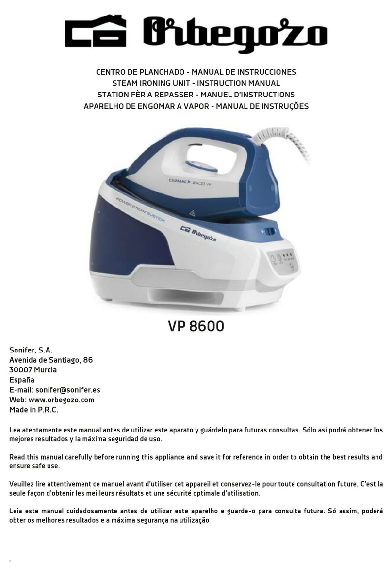 Orbegozo VP 8600 User manual