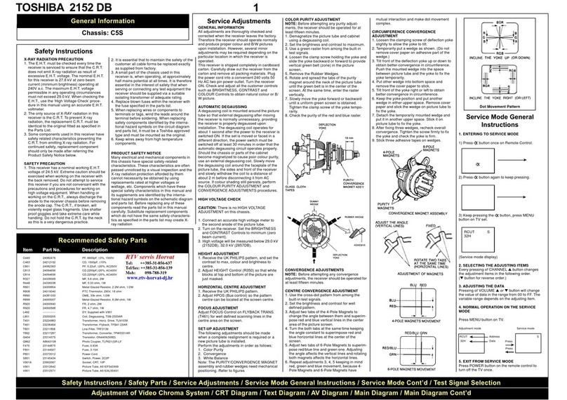 Toshiba 2152 DB User manual