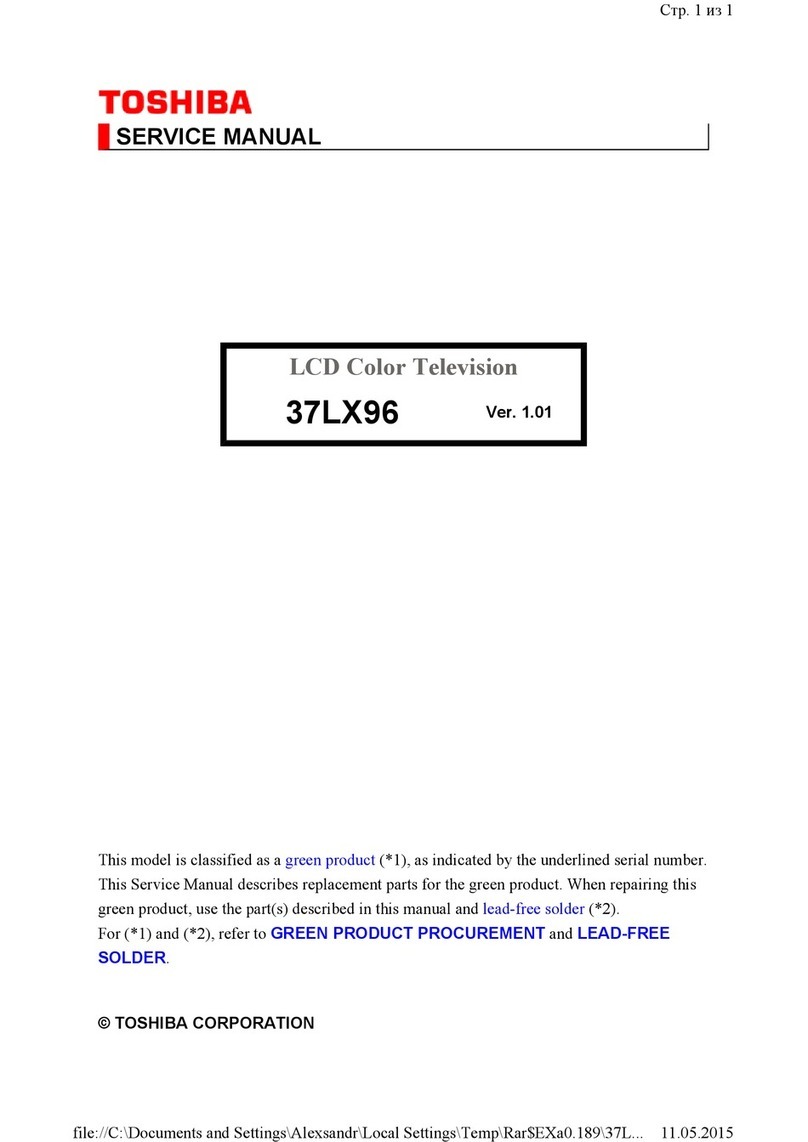 Toshiba Regza 37LX96 User manual
